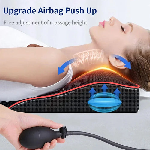 Household electric shoulder and neck massager multifunctional cervical and lumbar massage pillow