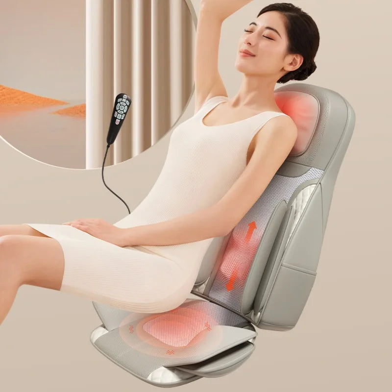 Multi-functional Waist Neck and Back Massagers Automatic Kneading Massage Chair Lumbar Vibration Massage Cushion Massage Mats