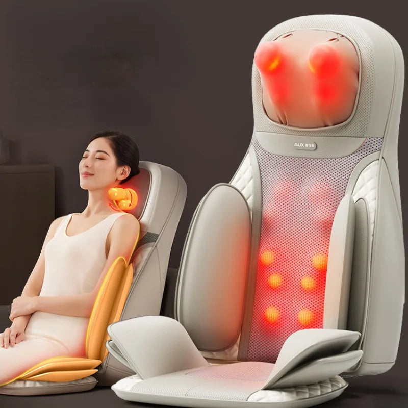 Multi-functional Waist Neck and Back Massagers Automatic Kneading Massage Chair Lumbar Vibration Massage Cushion Massage Mats